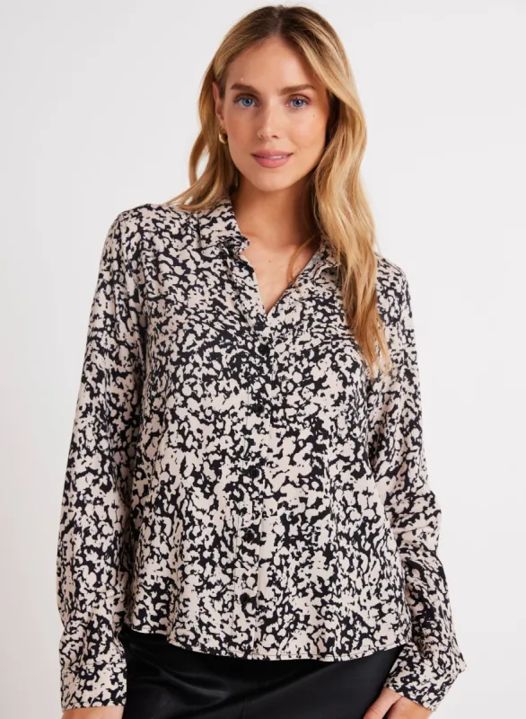 Clean Shirt - Abstract Bloom Print sold by Bella Dahl