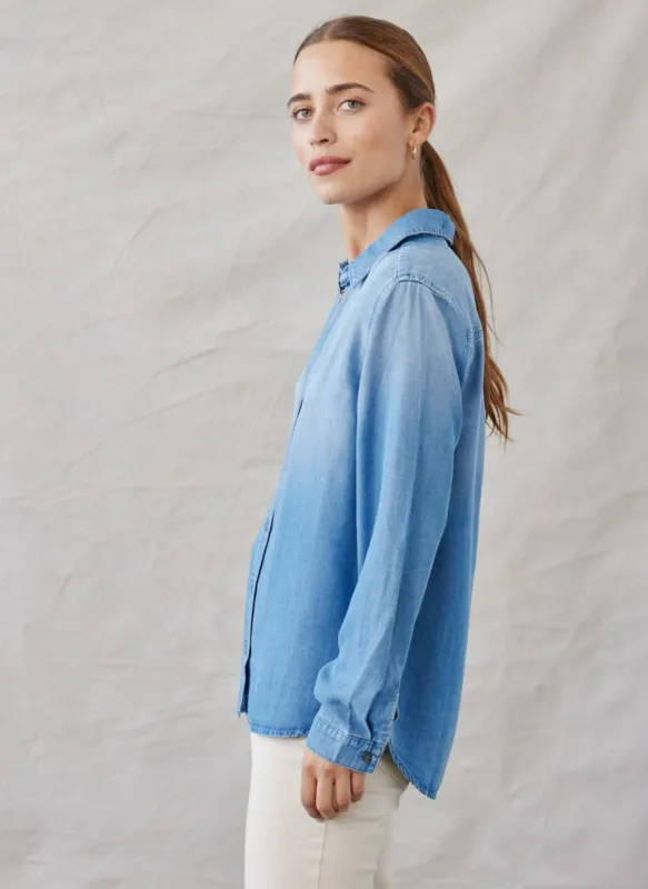Long Sleeve Classic Button Down - Medium Ombre Wash sold by Bella Dahl