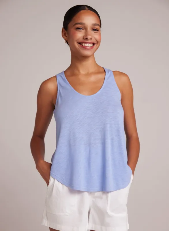 Scoop Neck Tank - Peri Blue sold by Bella Dahl