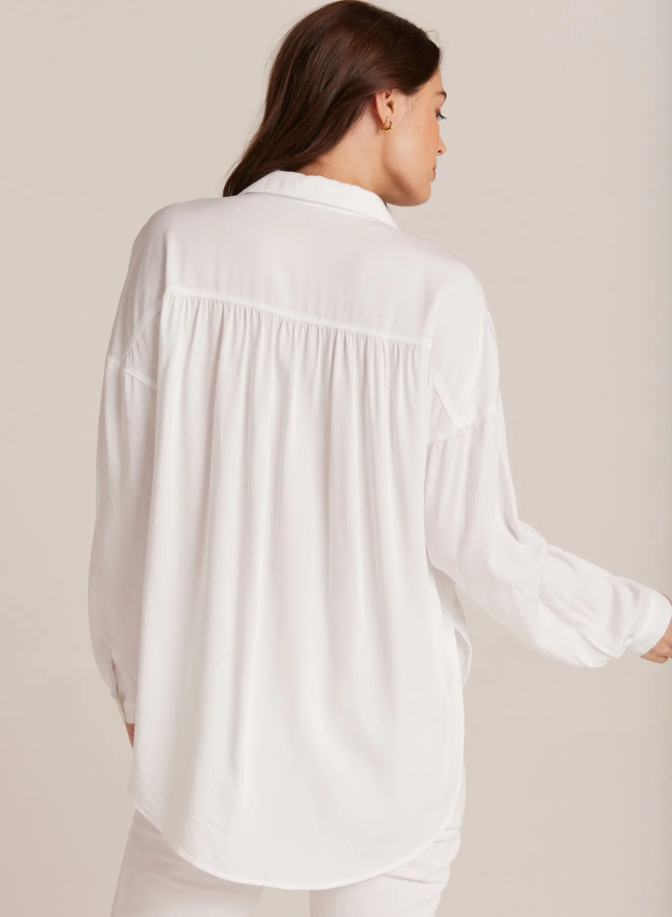 Flowy Beach Shirt - White sold by Bella Dahl product image thumbnail 2