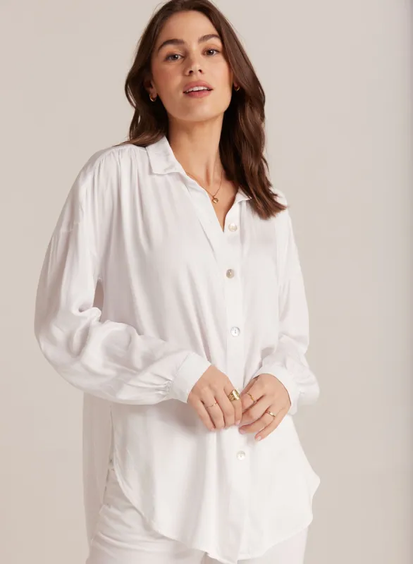 Flowy Beach Shirt - White sold by Bella Dahl