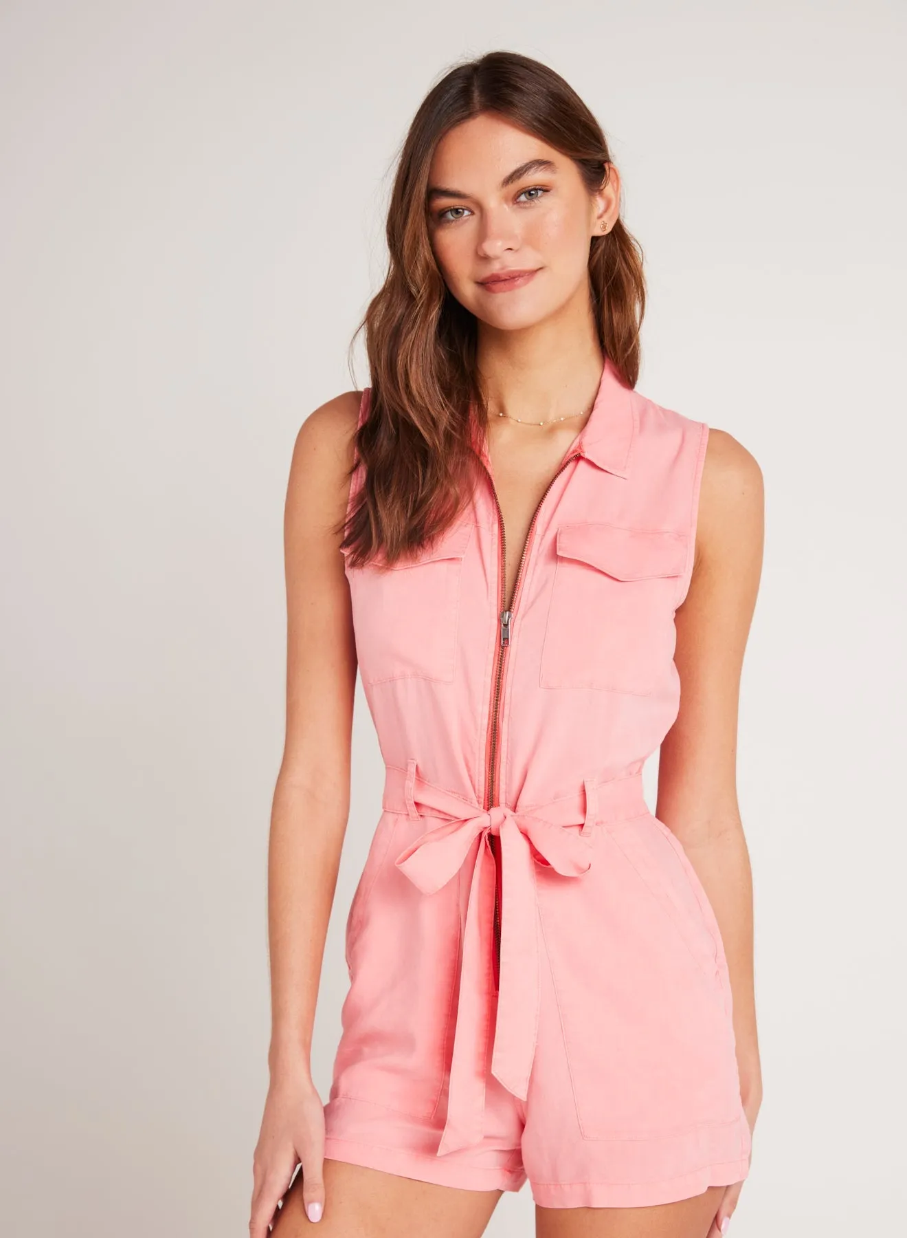 Zip Front Romper - Blossom Pink sold by Bella Dahl