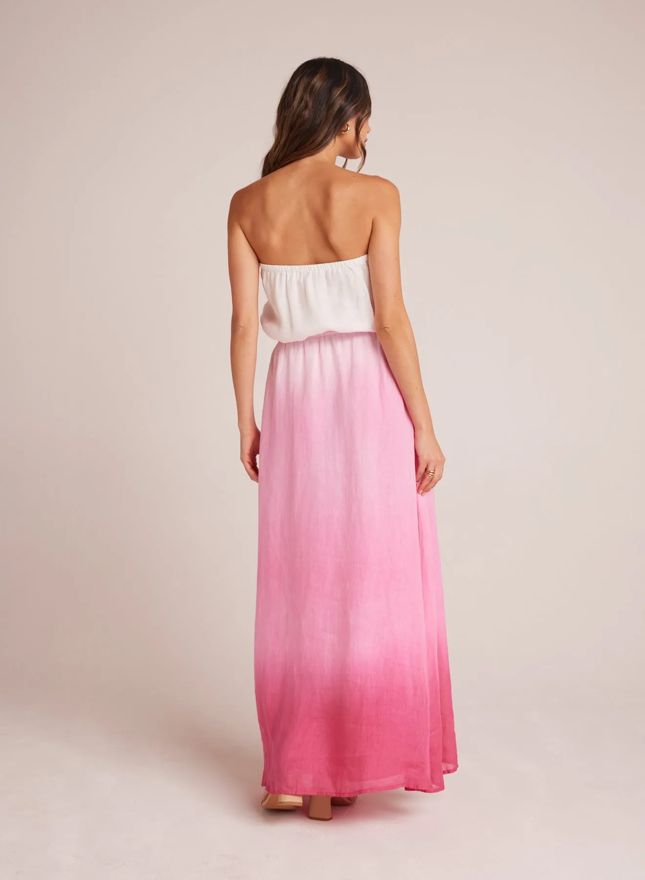Strapless Linen Maxi Dress - Pink Ombre Dye sold by Bella Dahl product image thumbnail 2