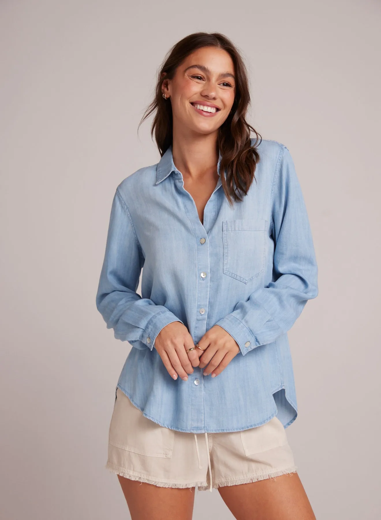 Pocket Button Down - Caribbean Wash sold by Bella Dahl