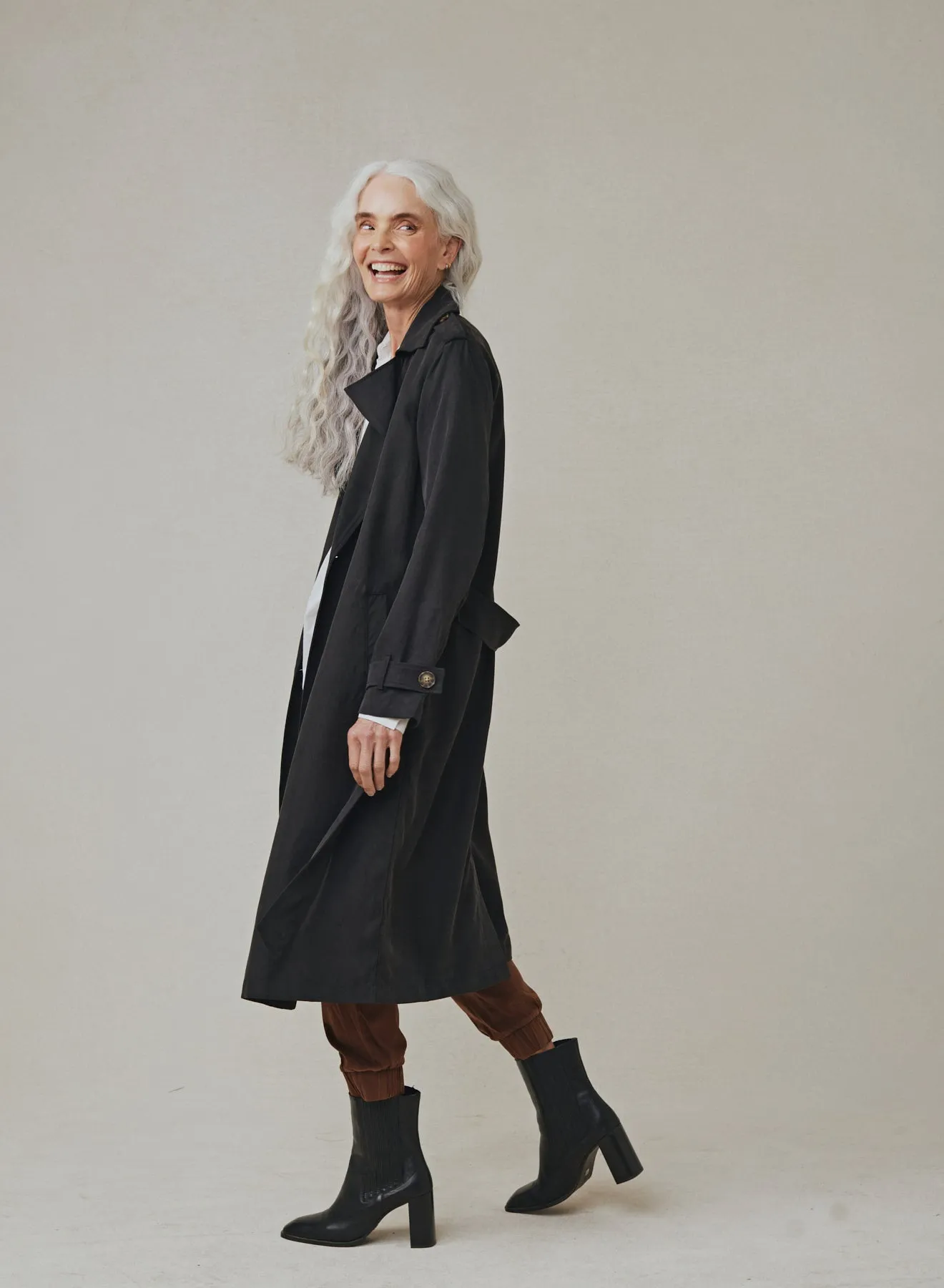 Trench Coat - Black sold by Bella Dahl product image thumbnail 3