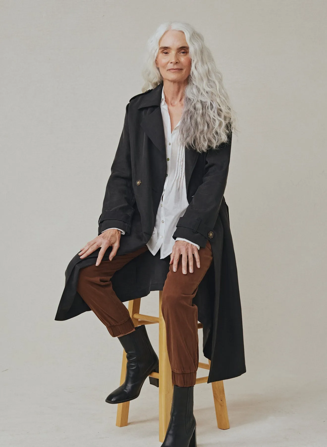 Trench Coat - Black sold by Bella Dahl product image thumbnail 4