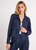 Flap Pocket Utility Jacket - Dark Denim sold by Bella Dahl