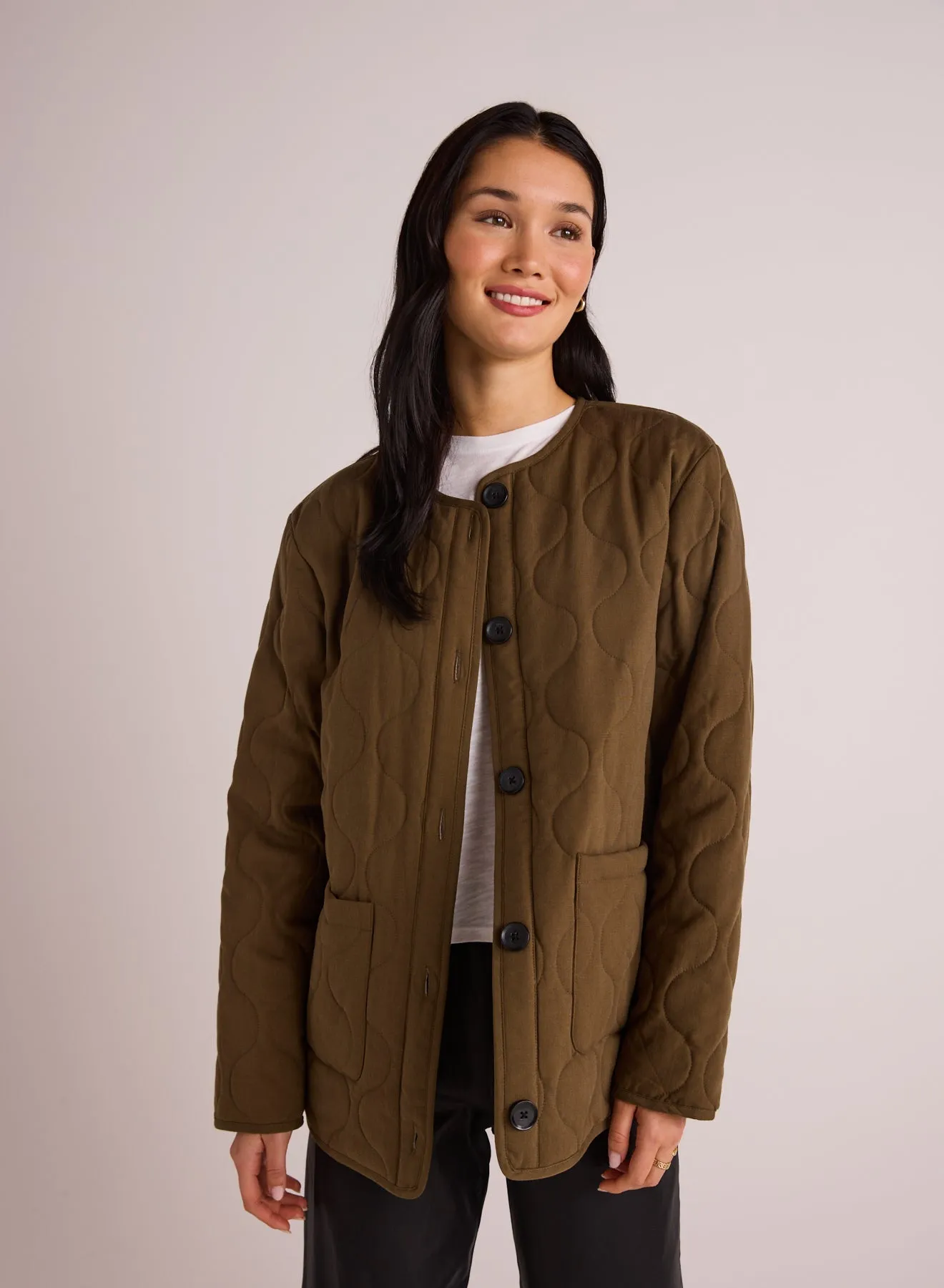 Quilted Jacket - Autumn Olive sold by Bella Dahl