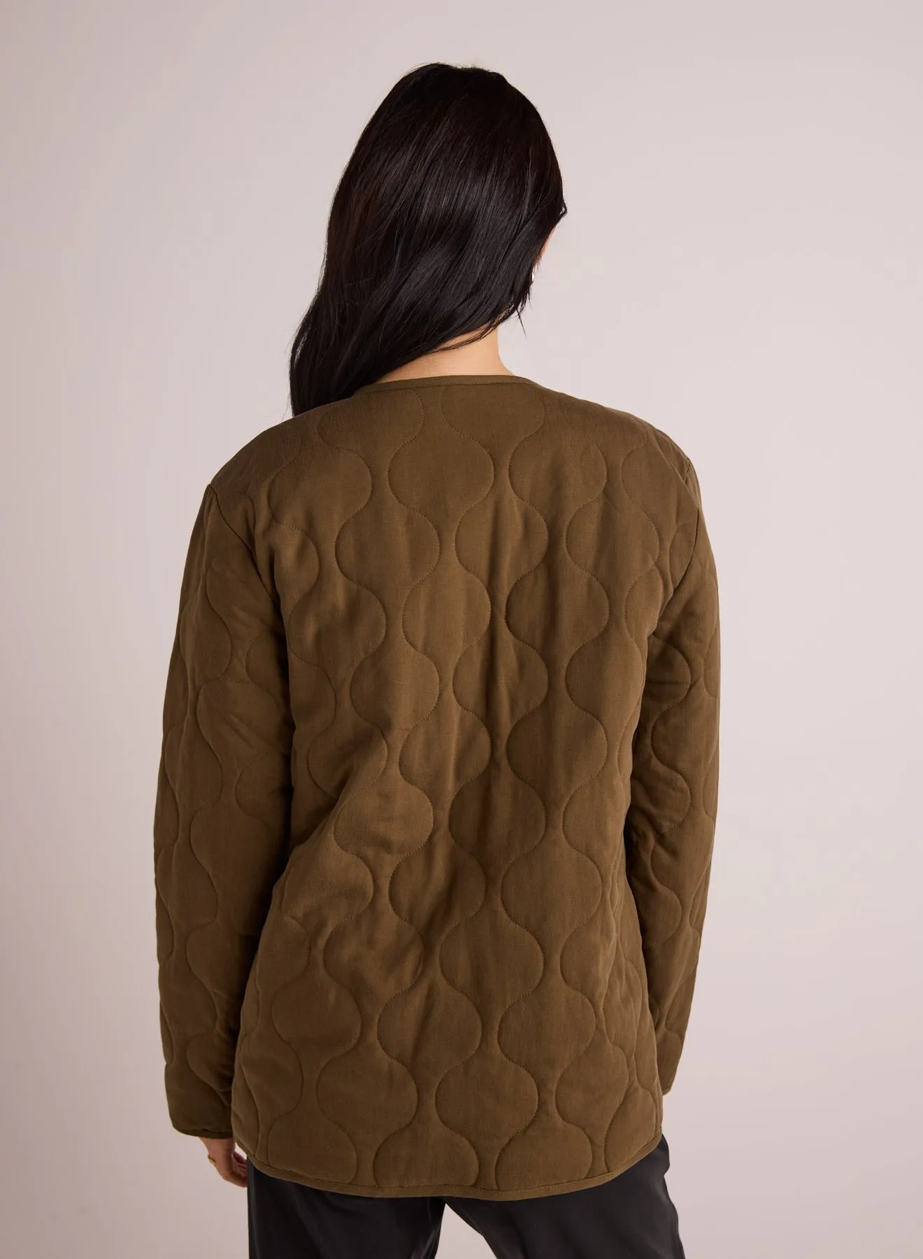 Quilted Jacket - Autumn Olive sold by Bella Dahl product image thumbnail 2