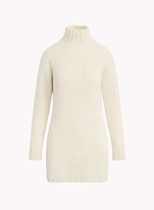 Turtle Neck Sweater Dress - Opal Ivory sold by Bella Dahl