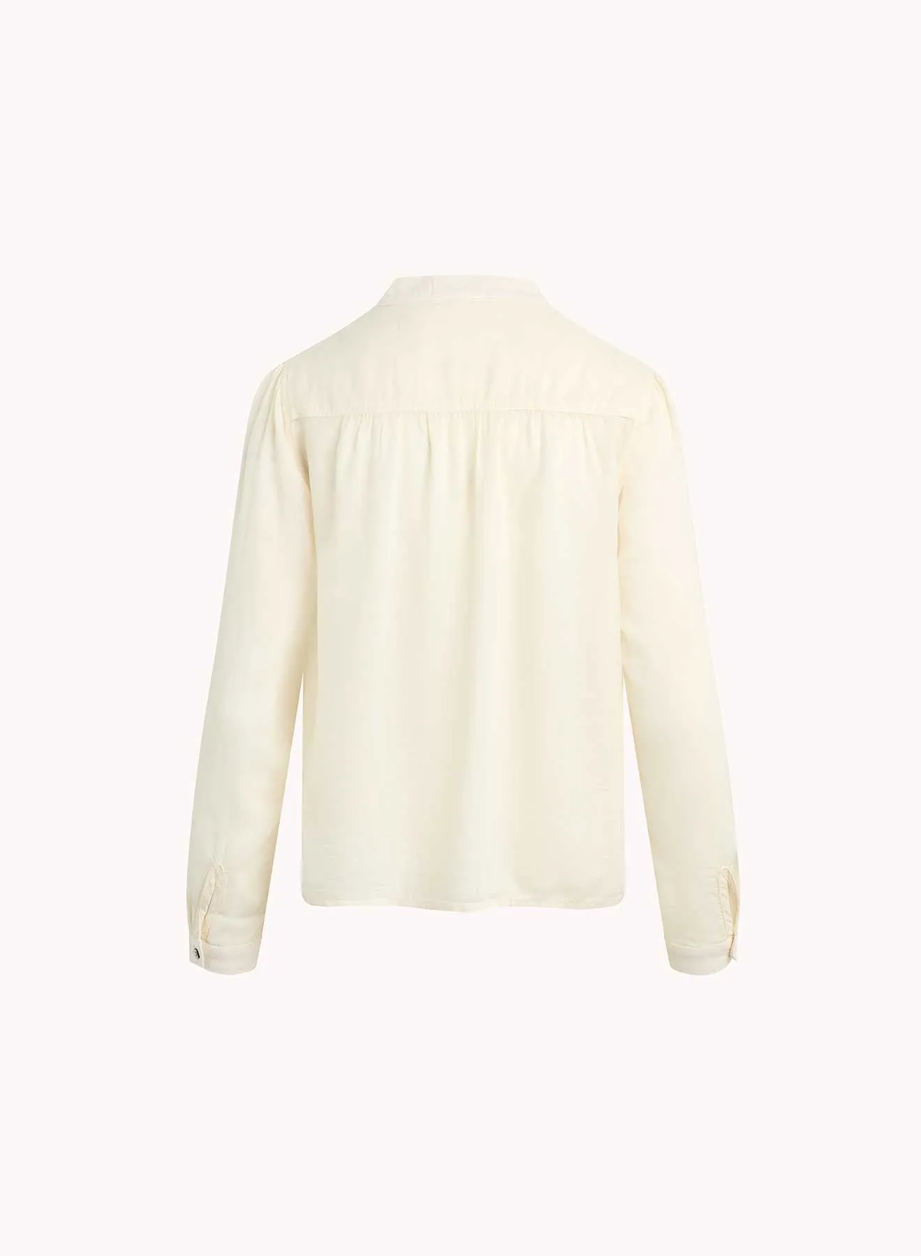 Flowy Tie Neck Pullover - Ivory Pearl sold by Bella Dahl product image thumbnail 2