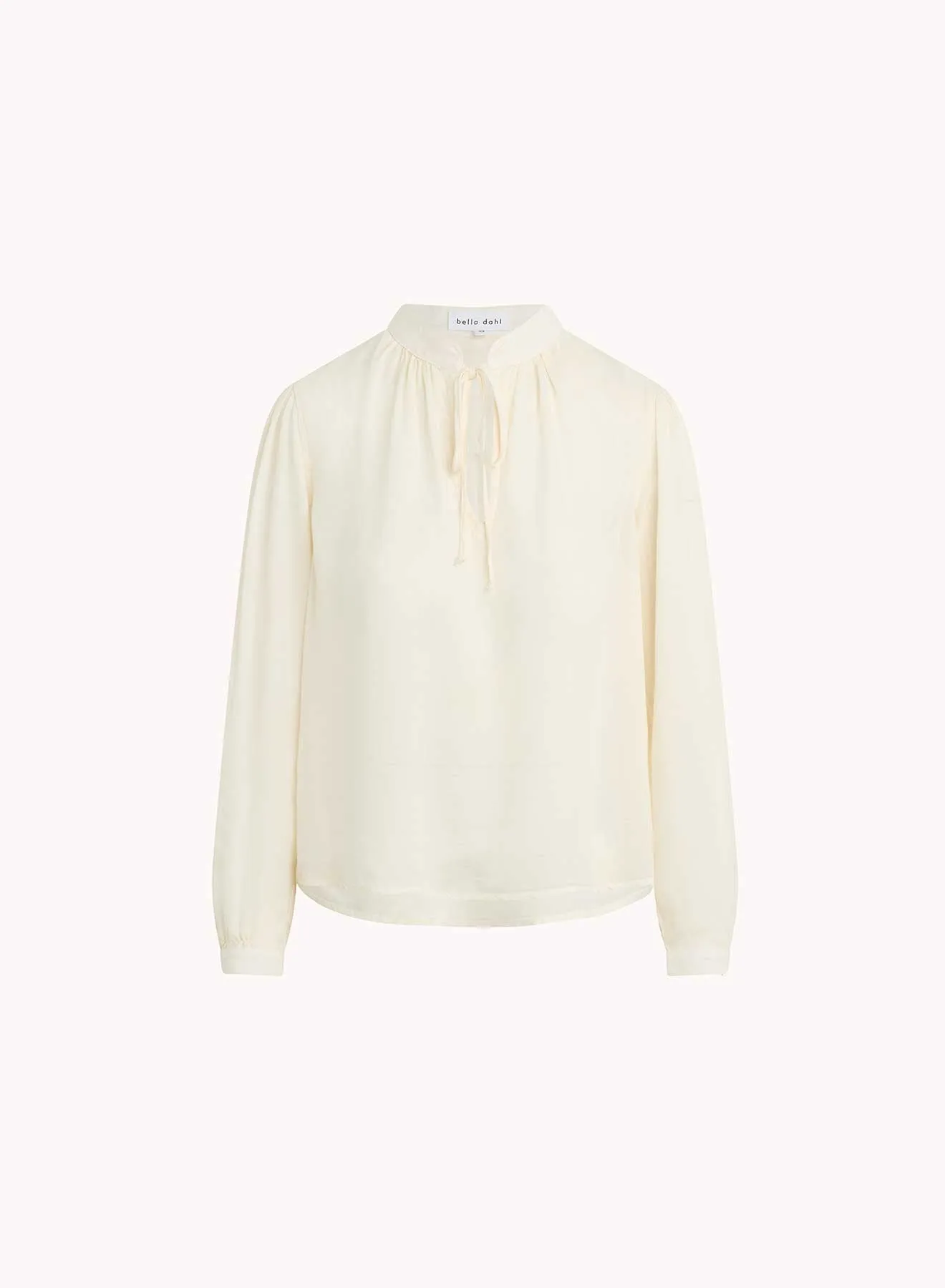 Flowy Tie Neck Pullover - Ivory Pearl sold by Bella Dahl