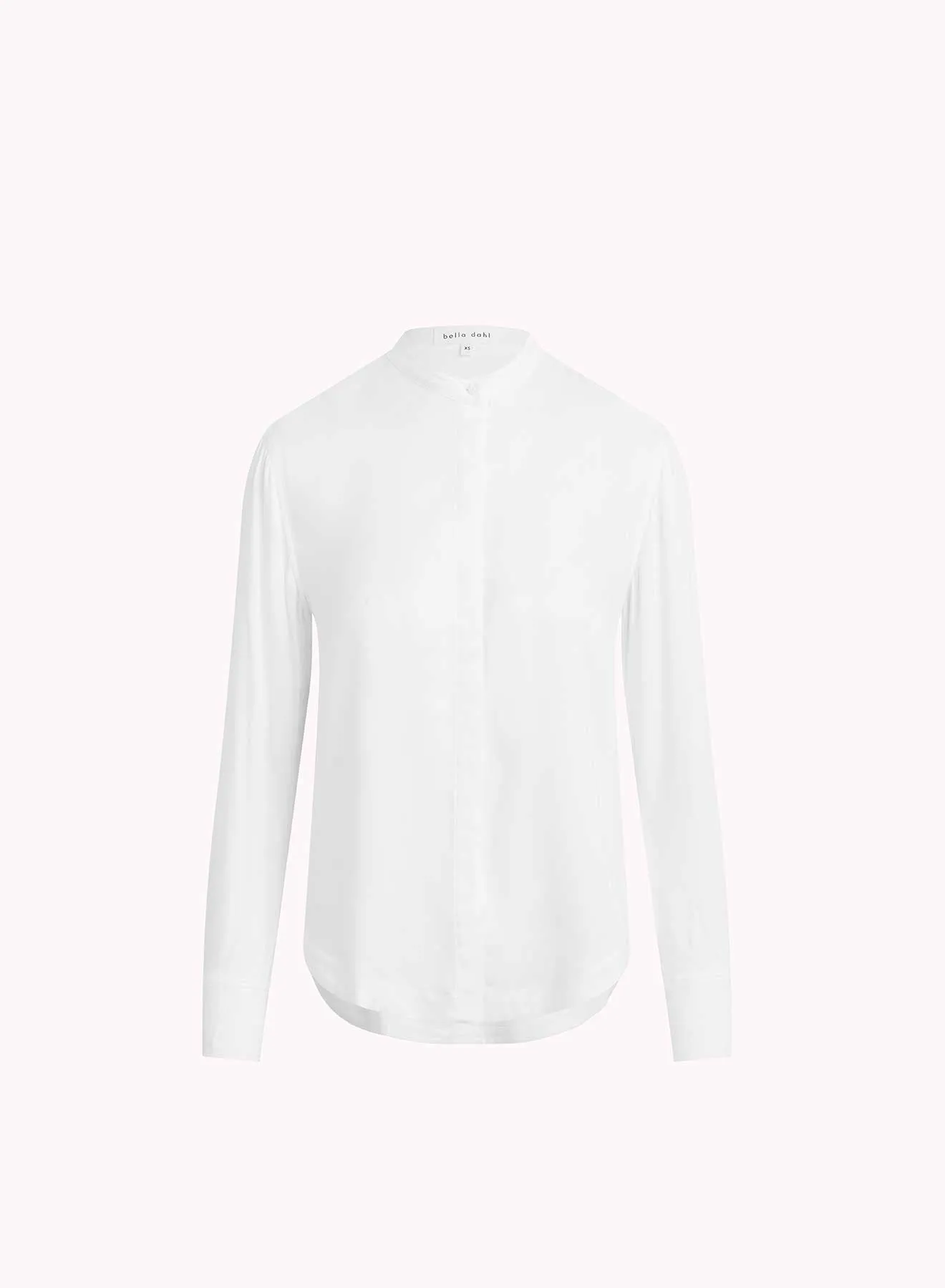 Mandarin Collar Button Down - White sold by Bella Dahl