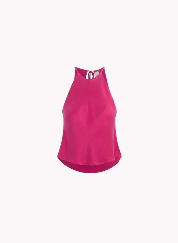 Bias Halter Top - Fuchsia Berry sold by Bella Dahl