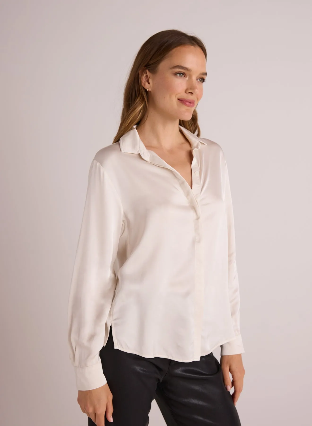 High Low Hem Shirt - Winter White sold by Bella Dahl product image thumbnail 3