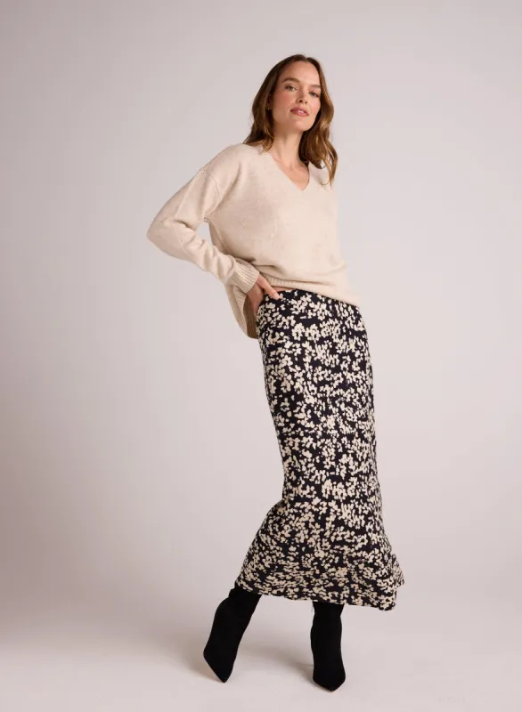 Side Slit Bias Maxi Skirt - Ditsy Floral Print sold by Bella Dahl