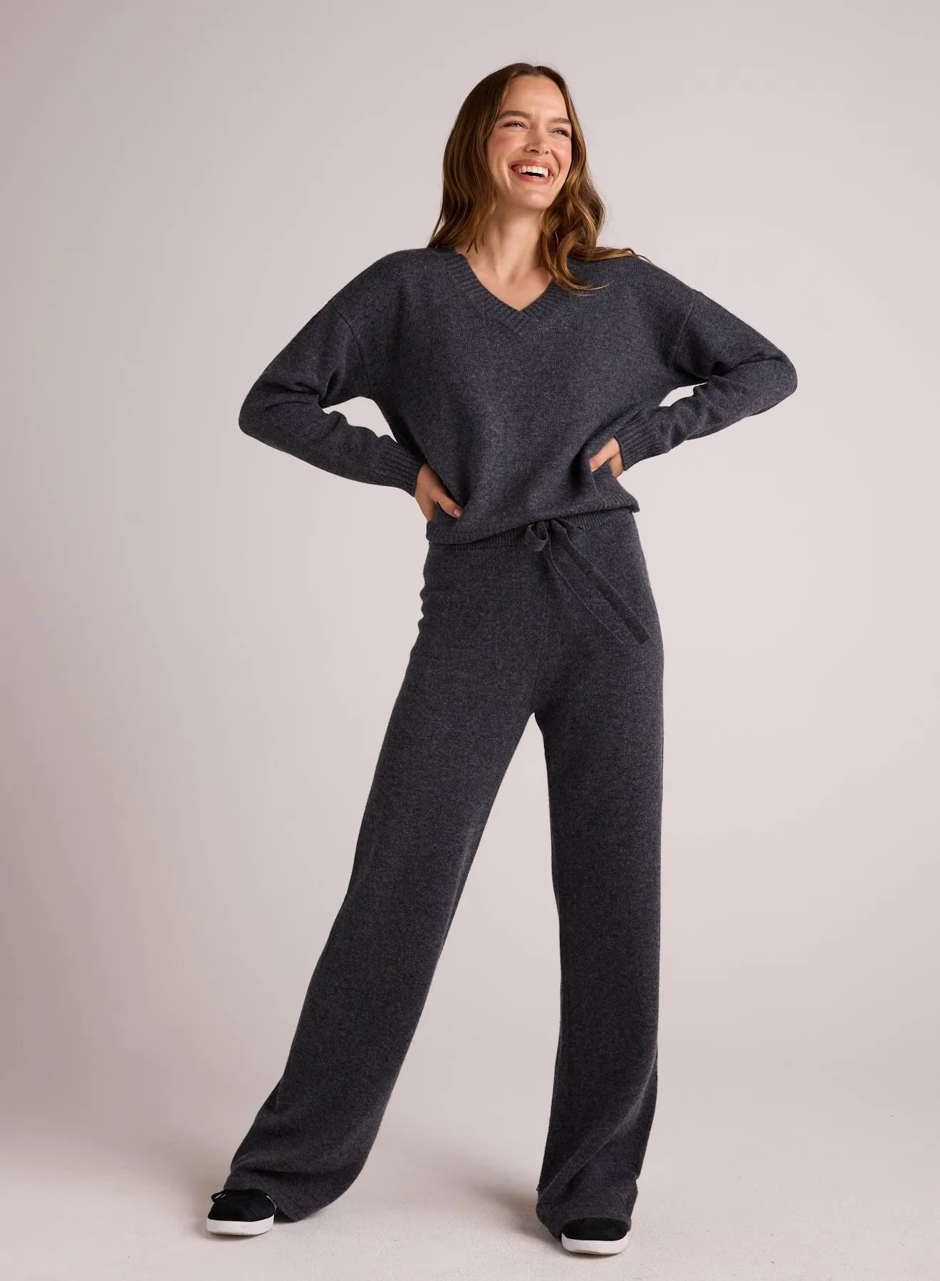 Wide Leg Sweatpant - Charcoal sold by Bella Dahl