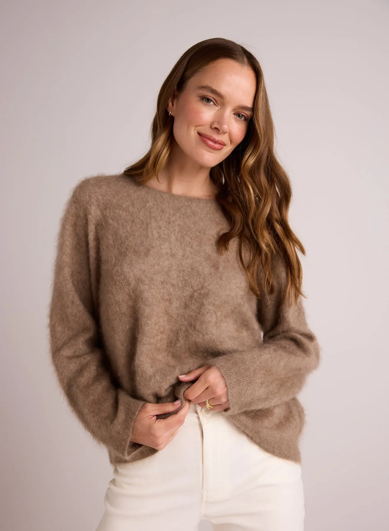 Cashmere Fuzzy Crew Neck - Soft Fawn sold by Bella Dahl product image thumbnail 4