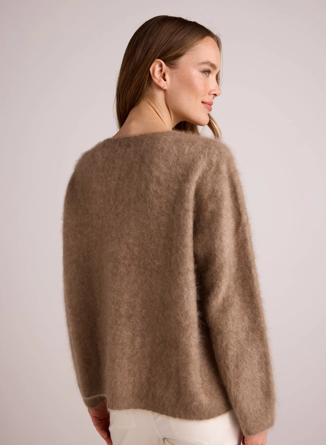 Cashmere Fuzzy Crew Neck - Soft Fawn sold by Bella Dahl product image thumbnail 2
