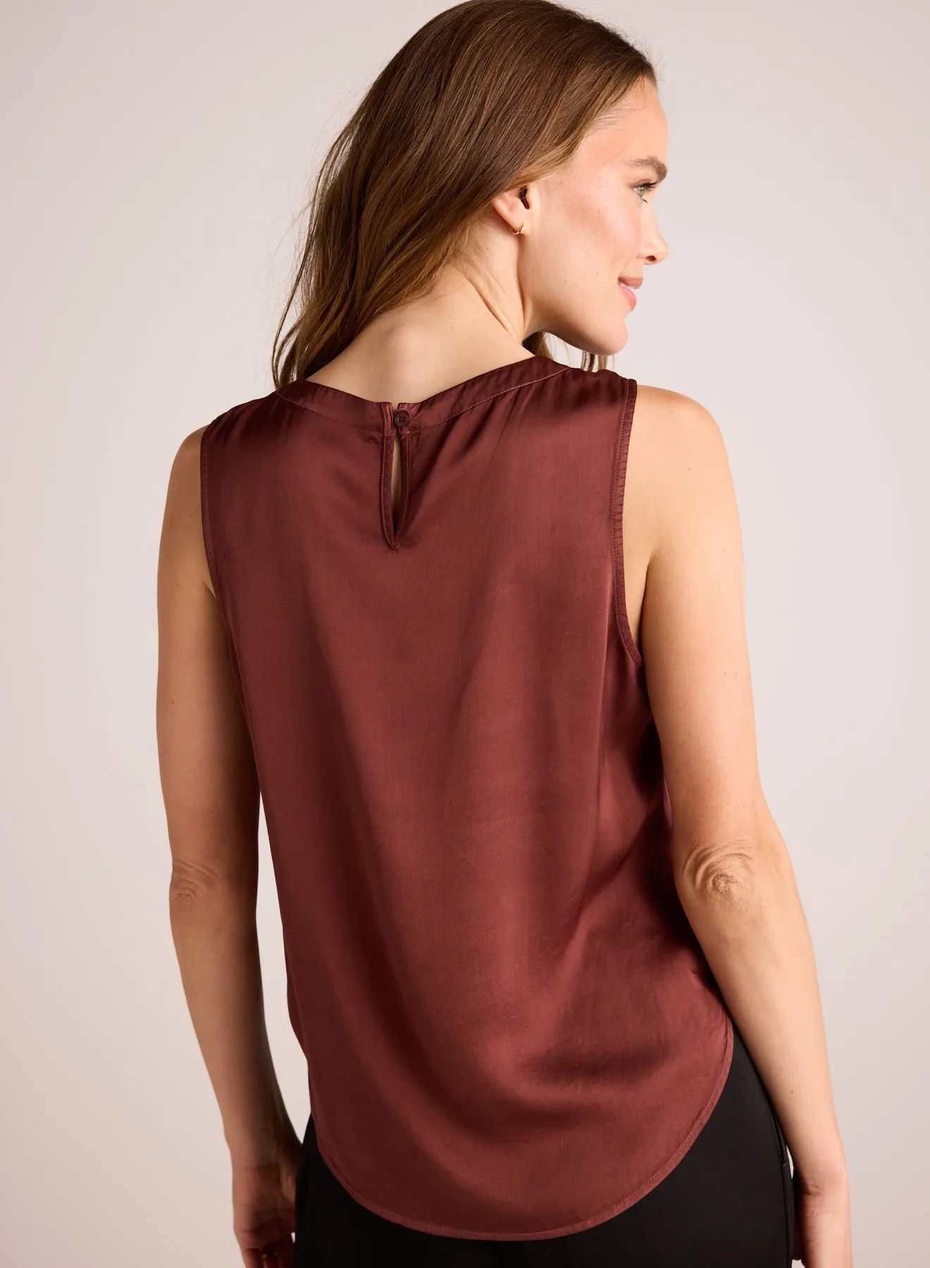 Sleeveless Crew Neck Top - Brandy Wine sold by Bella Dahl product image thumbnail 2