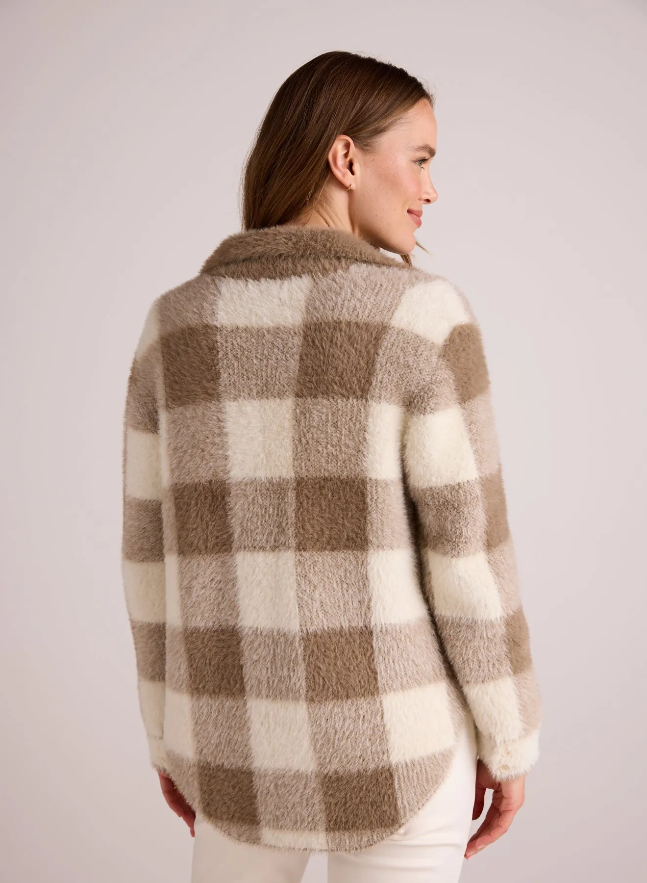 Knitted Fuzzy Shacket - Ivory & Fawn sold by Bella Dahl product image thumbnail 2