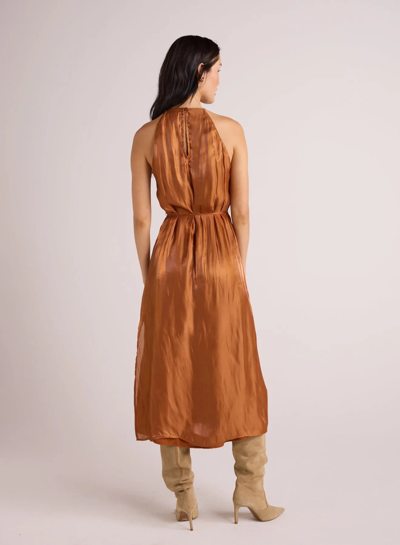 Halter Neck Slip Dress - Ember Glow Shimmer sold by Bella Dahl product image thumbnail 2