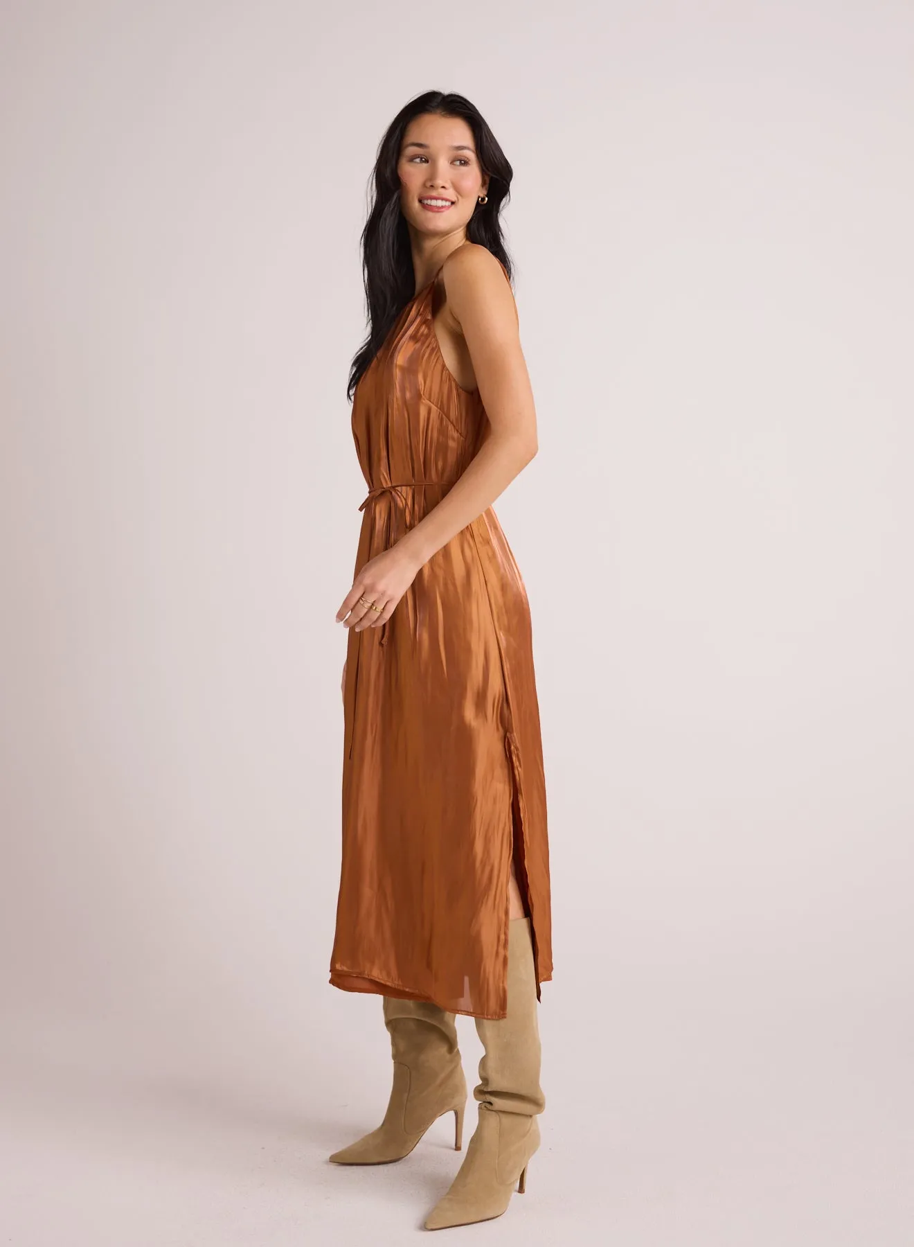 Halter Neck Slip Dress - Ember Glow Shimmer sold by Bella Dahl product image thumbnail 3