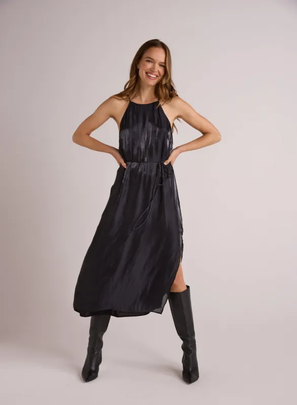 Halter Neck Slip Dress - Black Shimmer sold by Bella Dahl