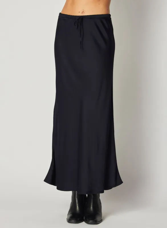 Bias Skirt with Tie - Navy Eclipse sold by Bella Dahl