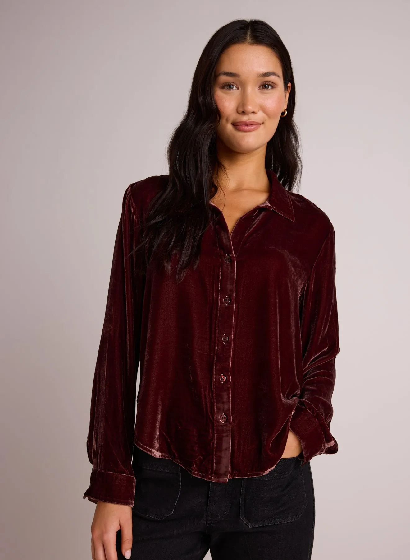 Long Sleeve Clean Shirt - Winter Rouge sold by Bella Dahl