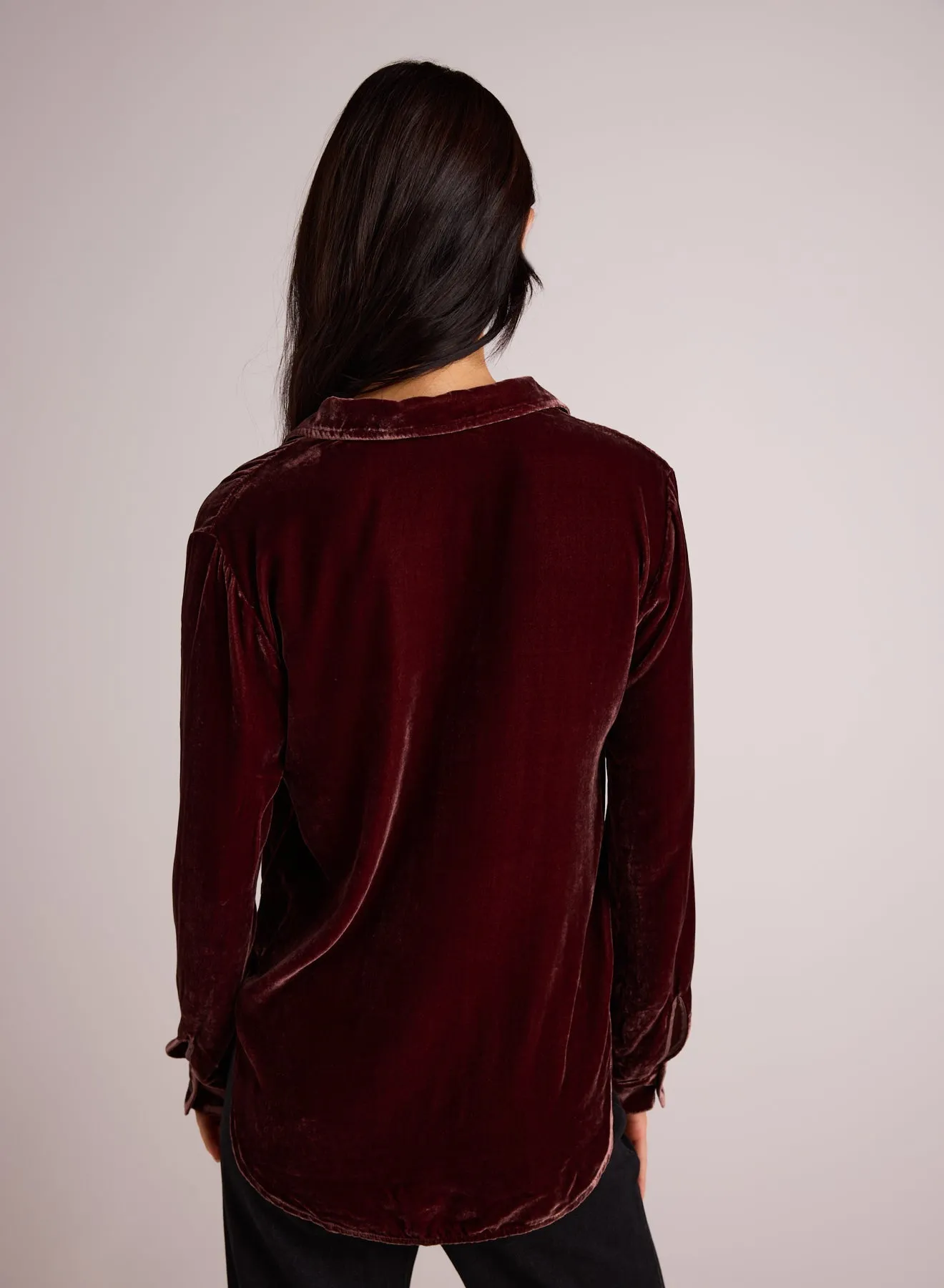 Long Sleeve Clean Shirt - Winter Rouge sold by Bella Dahl product image thumbnail 2