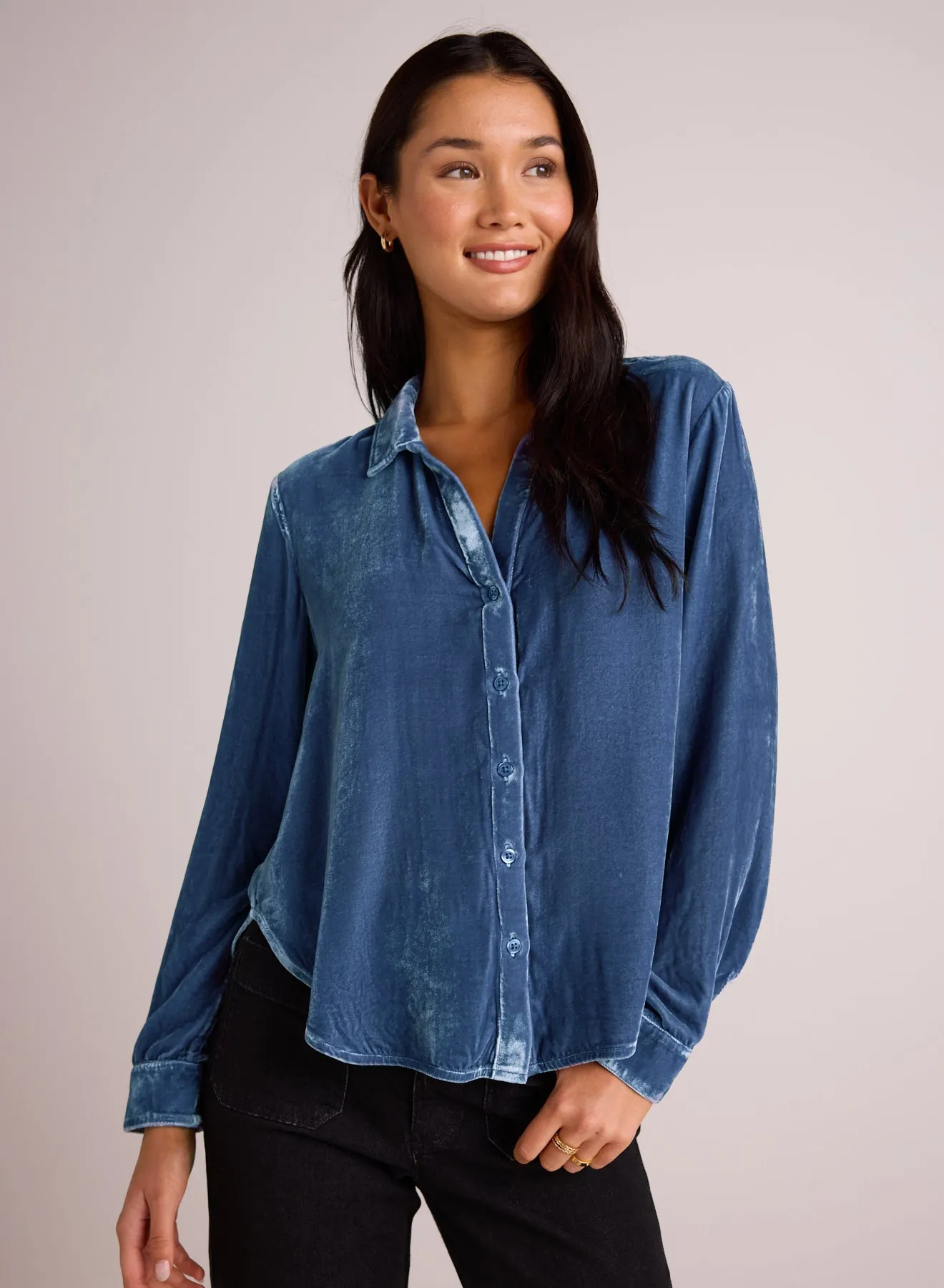 Long Sleeve Clean Shirt - Nordic Blue sold by Bella Dahl