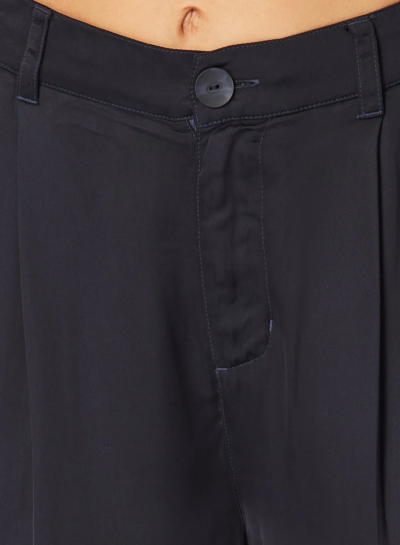 Pleated Wide Leg Trouser - Navy Eclipse sold by Bella Dahl product image thumbnail 5