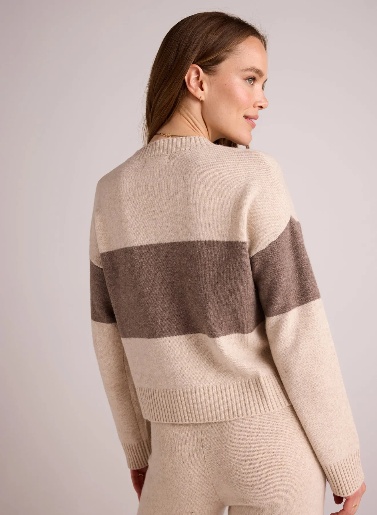 Slouchy Crew Neck Sweater - Oat & Fawn sold by Bella Dahl product image thumbnail 2