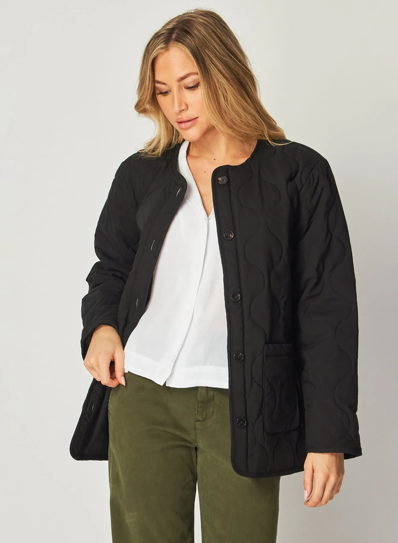 Quilted Jacket - Black sold by Bella Dahl product image thumbnail 3