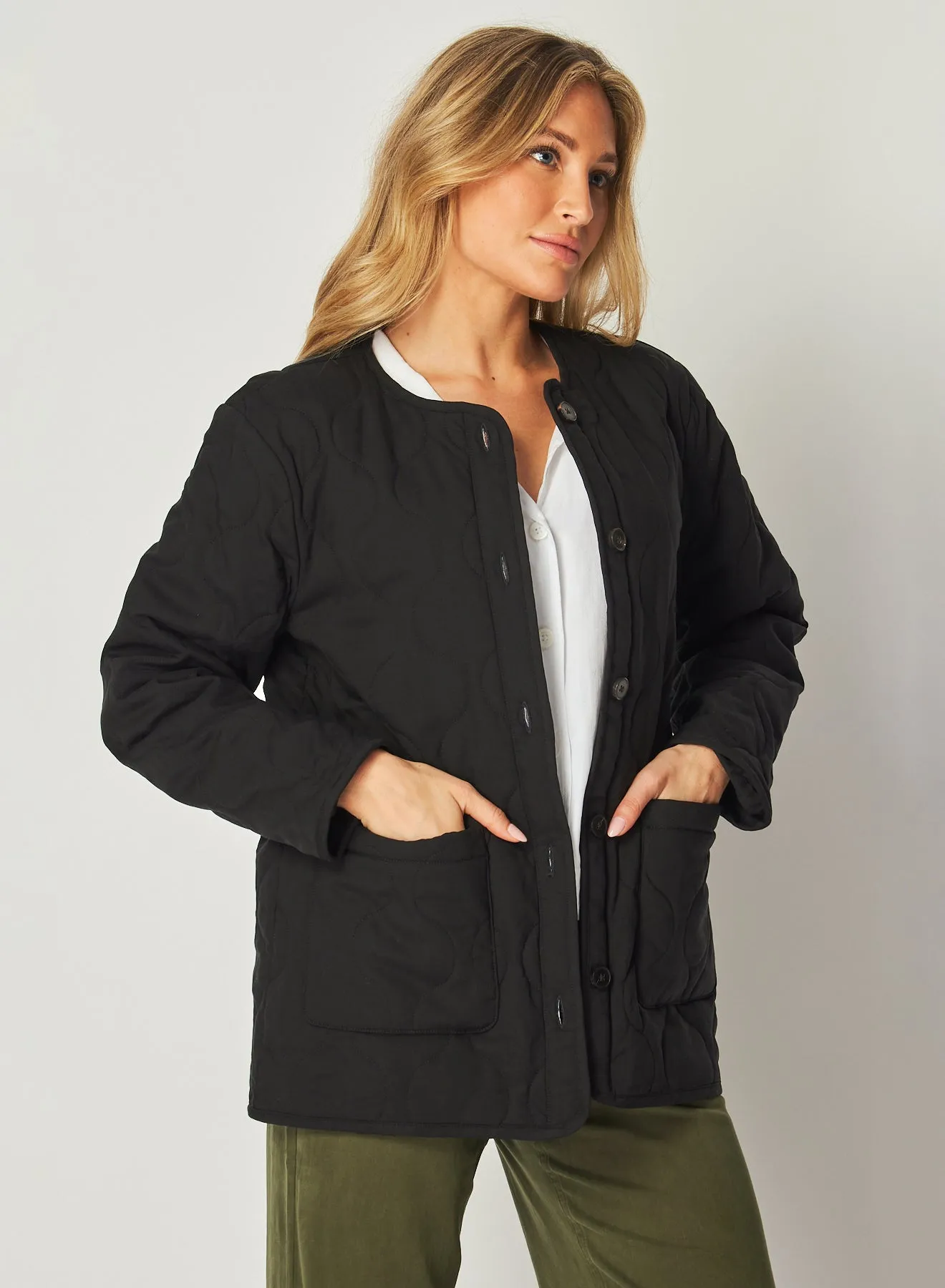 Quilted Jacket - Black sold by Bella Dahl product image thumbnail 2