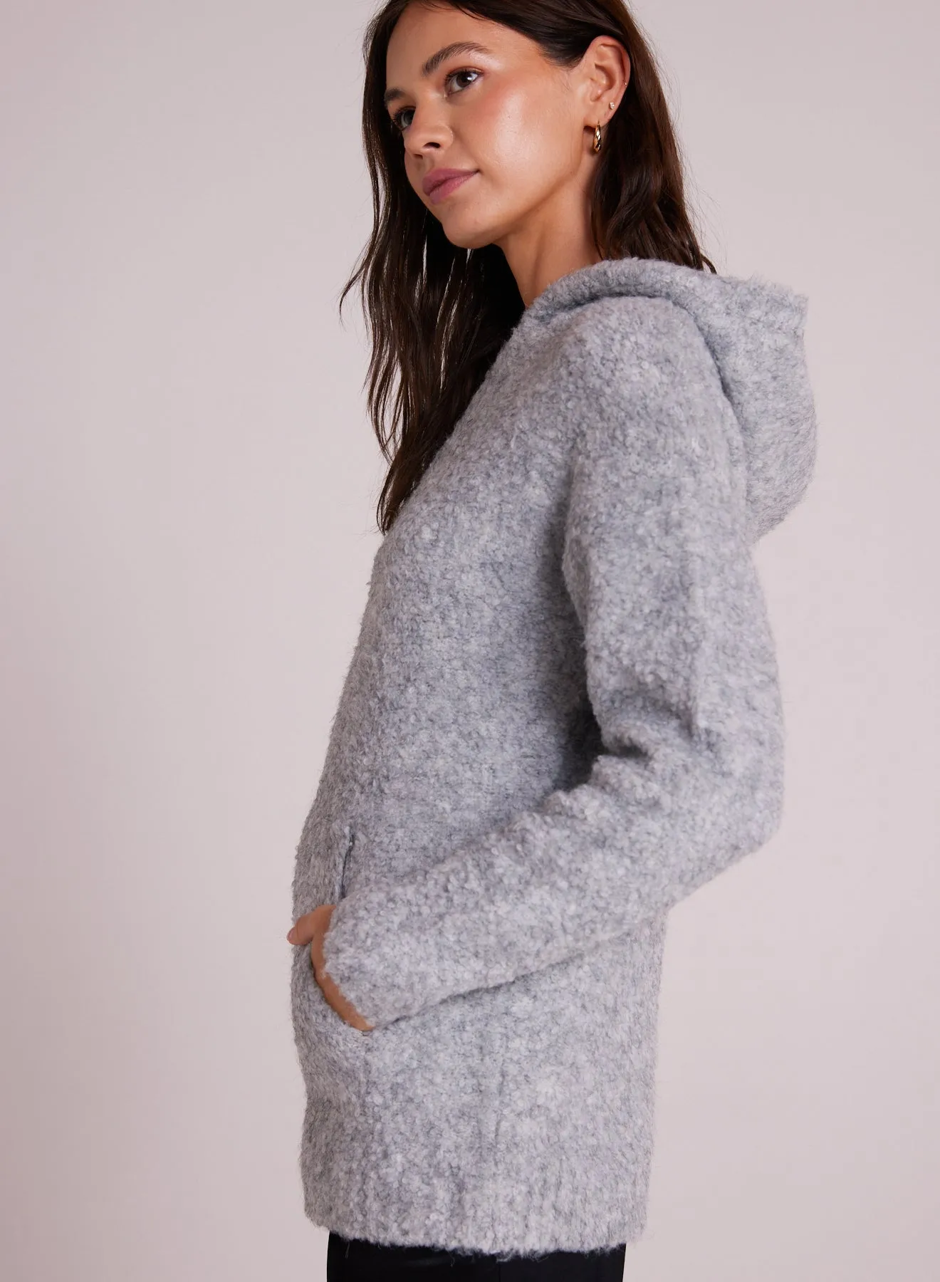 Slouchy Hoodie Sweater - Heather Stone sold by Bella Dahl product image thumbnail 3