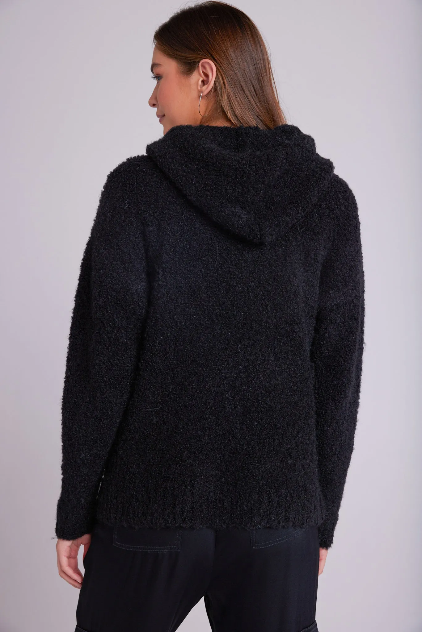 Slouchy Hoodie Sweater - Black sold by Bella Dahl product image thumbnail 2