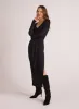 Long Sleeve Maxi Sweater Dress - Black with  Metallic sold by Bella Dahl