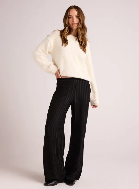 Elastic Back Wide Leg Pant - Black sold by Bella Dahl