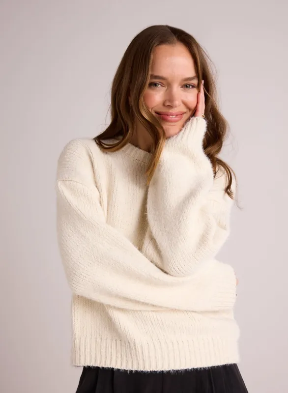 Drop Shoulder Sweater - Winter White sold by Bella Dahl