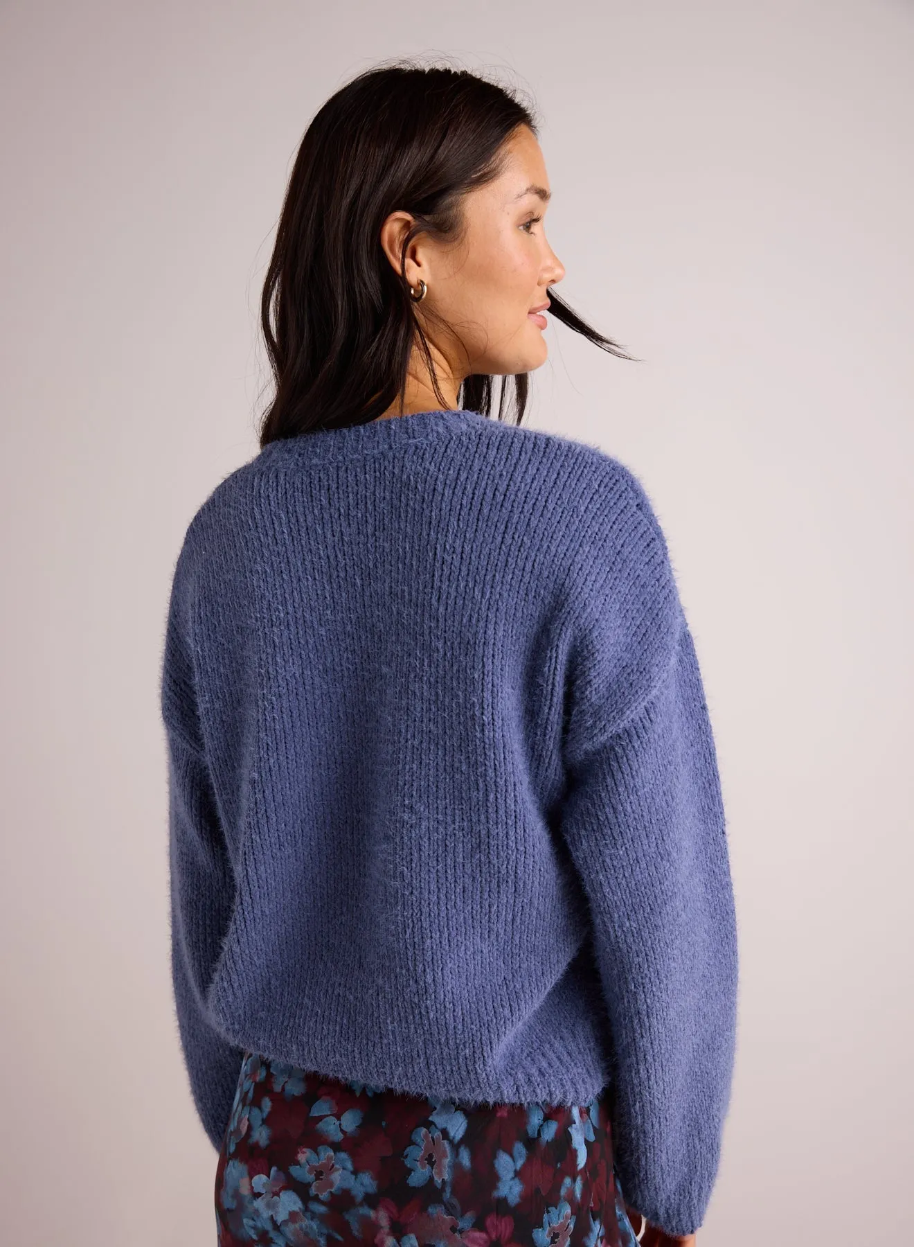 Drop Shoulder Sweater - Nordic Blue sold by Bella Dahl product image thumbnail 2