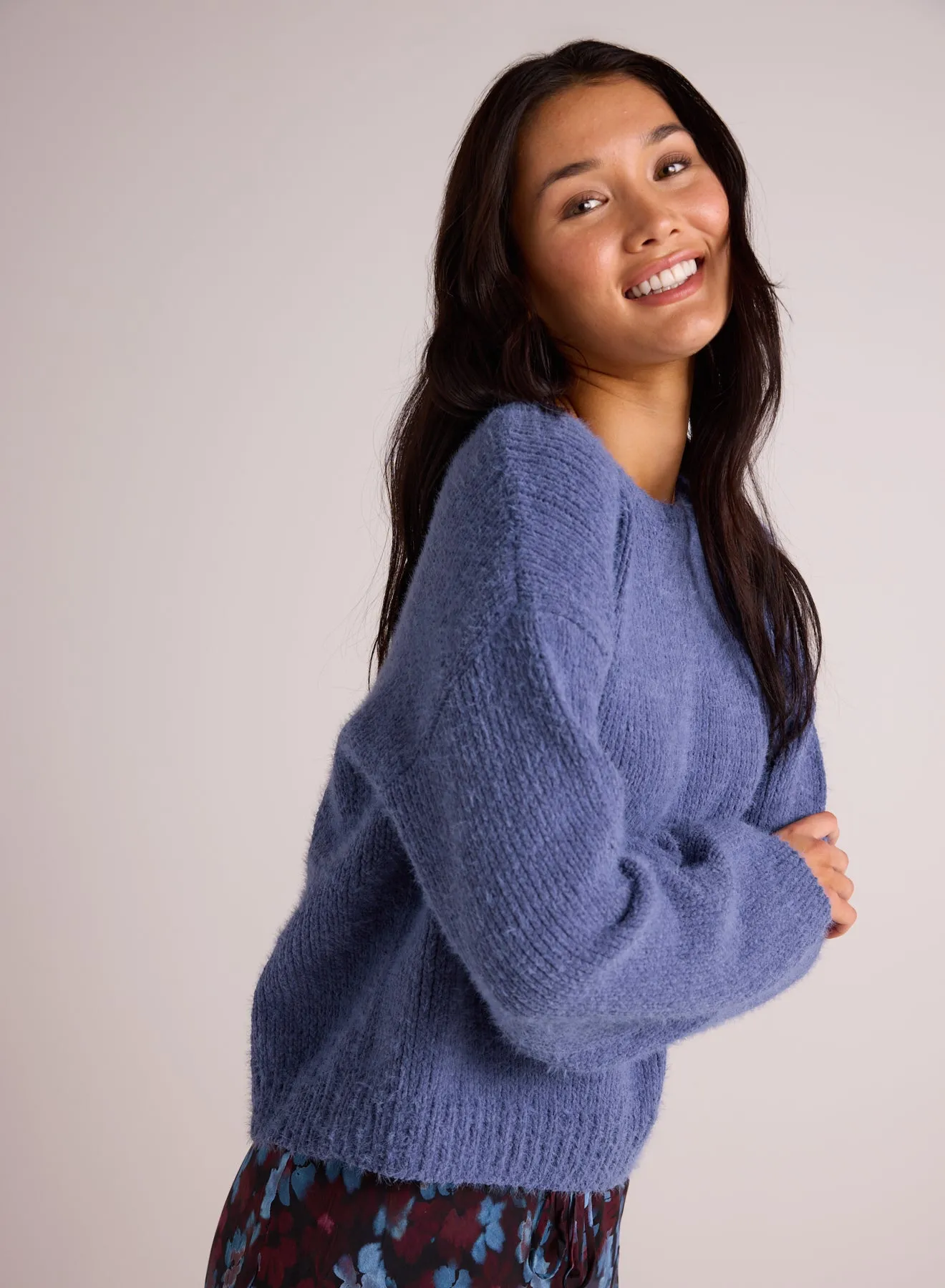 Drop Shoulder Sweater - Nordic Blue sold by Bella Dahl product image thumbnail 3
