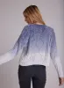 Cable Crew Neck Sweater - Winter Sky Ombre sold by Bella Dahl