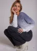 Cable Crew Neck Sweater - Winter Sky Ombre sold by Bella Dahl