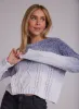 Cable Crew Neck Sweater - Winter Sky Ombre sold by Bella Dahl