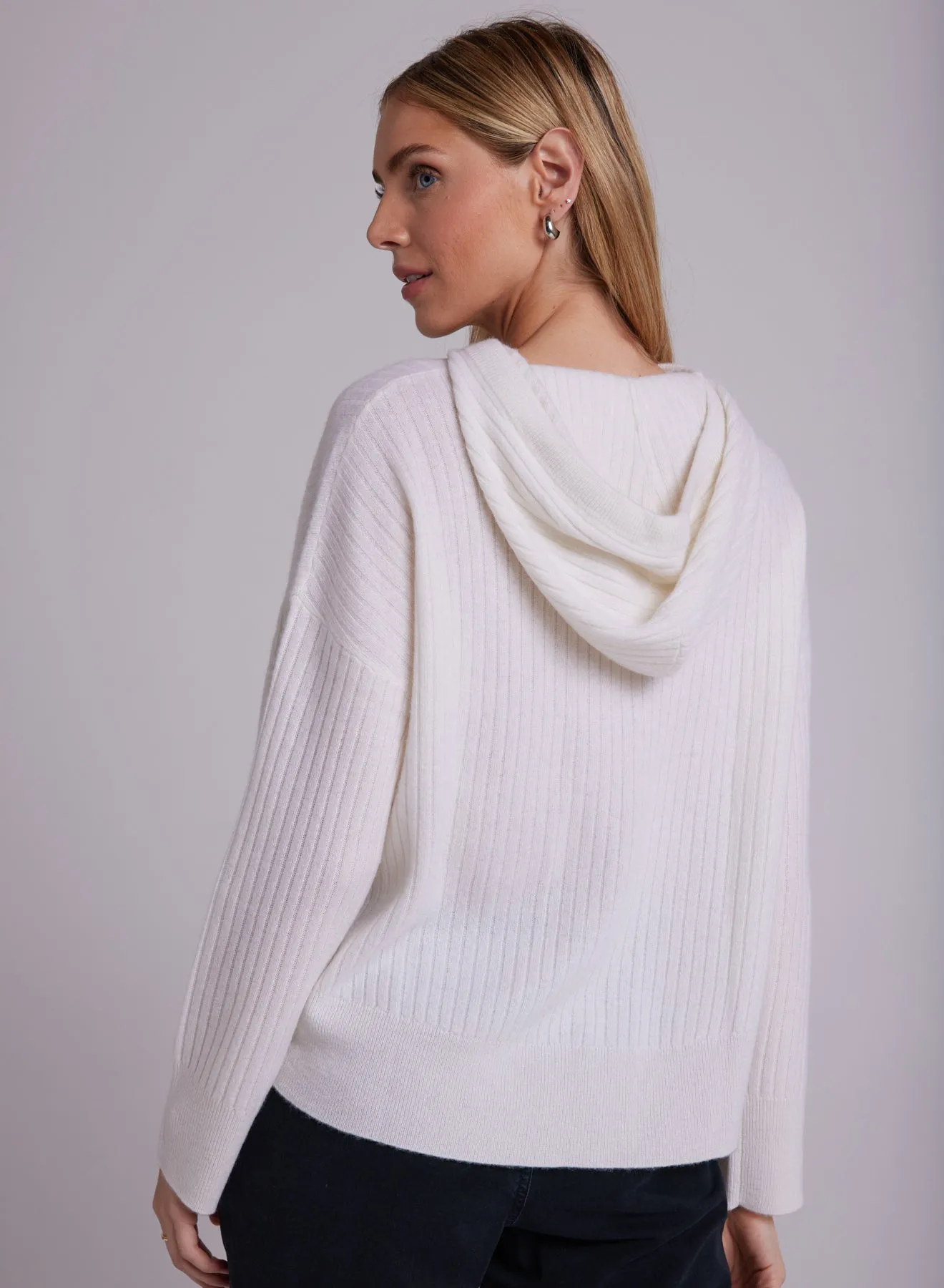 Cashmere Sweater Hoodie - Winter White sold by Bella Dahl product image thumbnail 2