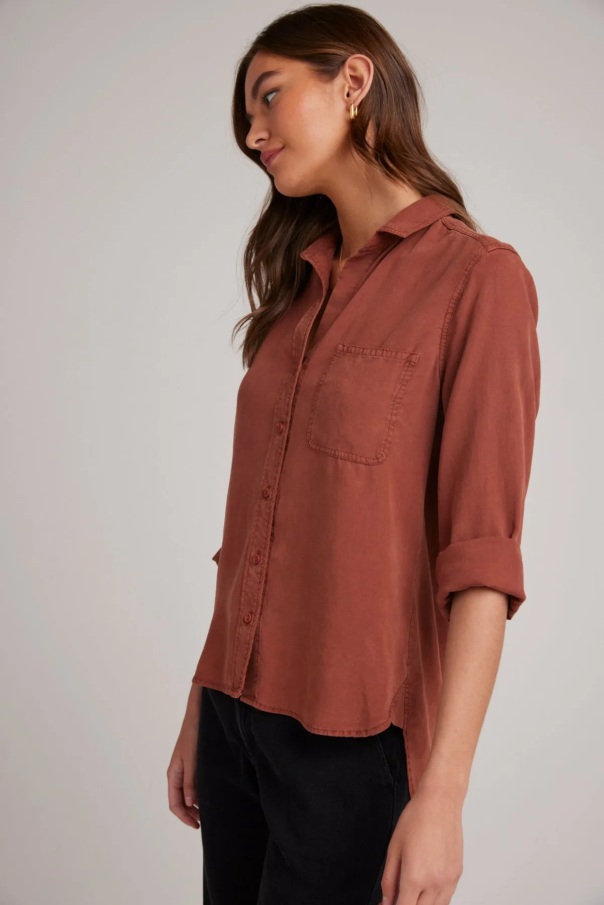 Shirt Tail Button Down - Autumn Amber sold by Bella Dahl product image thumbnail 3