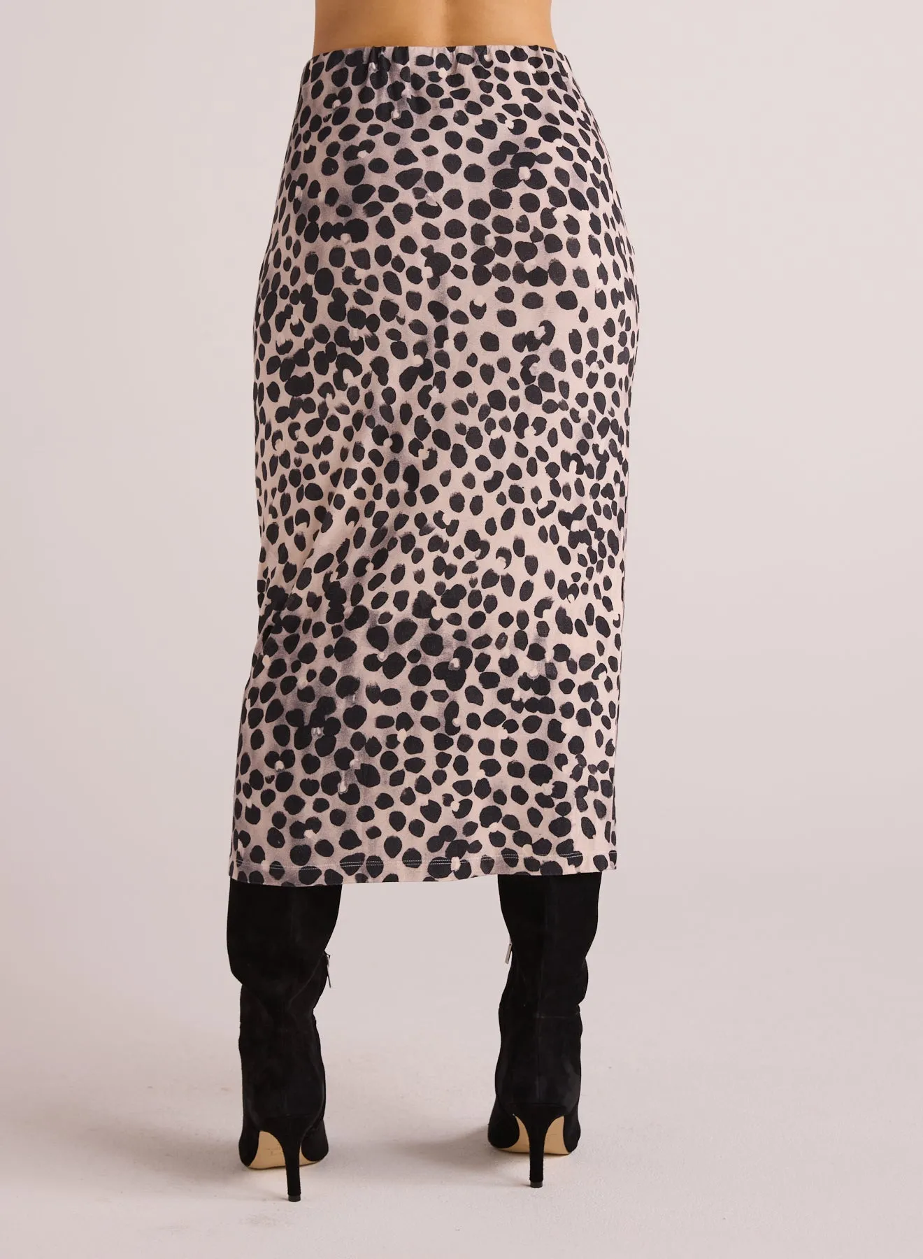 Clean Waist Straight Skirt - Winter Spots Print sold by Bella Dahl product image thumbnail 3