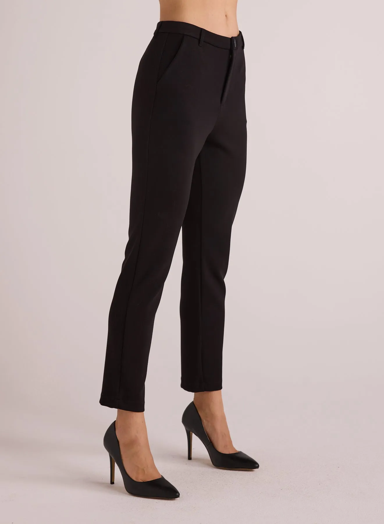 Simone Slim Ponte Trouser - Black sold by Bella Dahl product image thumbnail 4